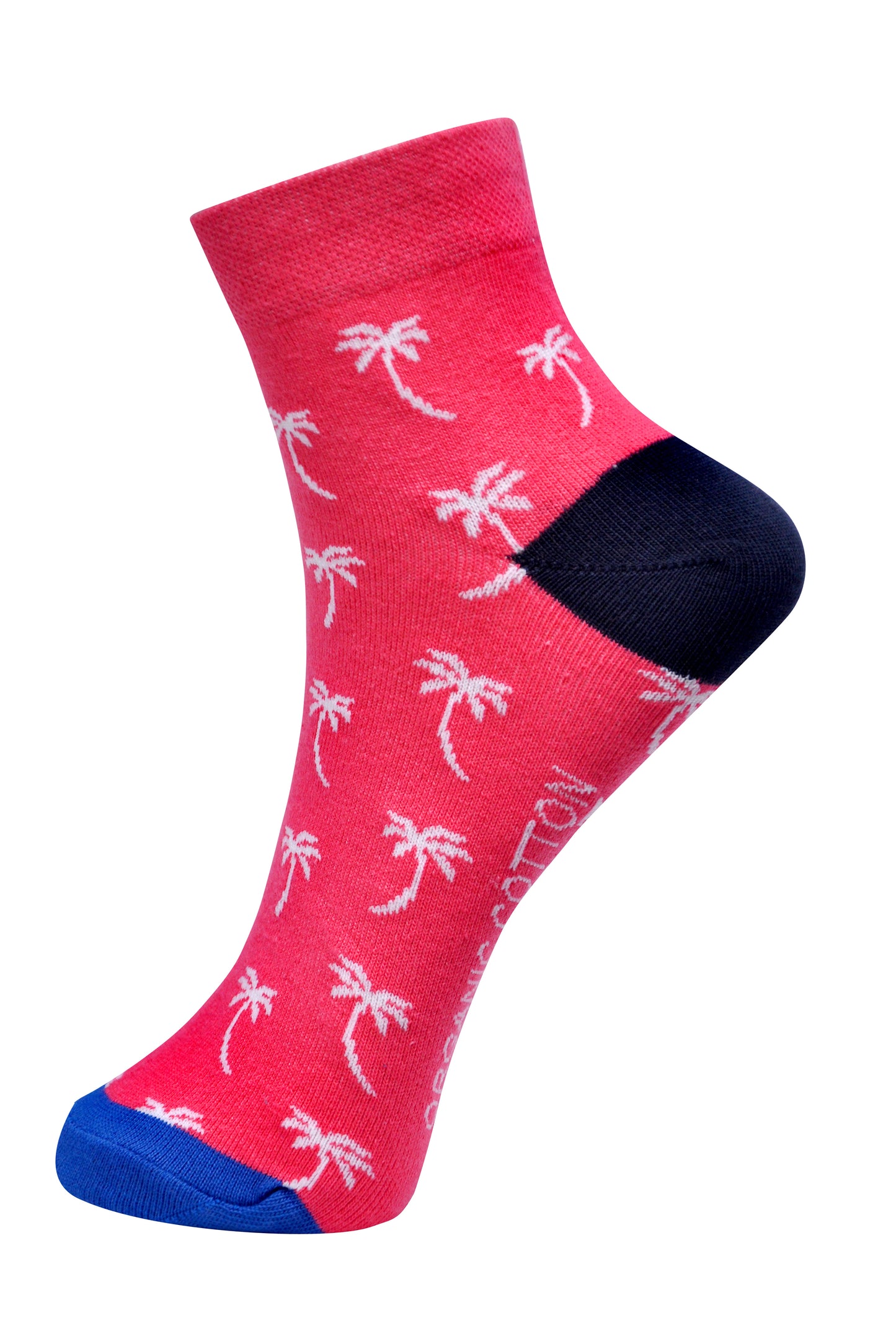 SWHF Organic Cotton Ankle  Designer Socks - Palm Tree - SWHF